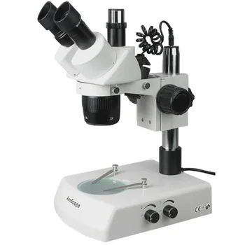 

AmScope 10X-15X-30X-45X Trinocular Stereo Microscope with Top & Bottom Lights SW-2T13Y