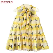 MESOLO Летнее платье принцессы западный стиль сетки D5830 жилет шифон для девочек платье для девочек