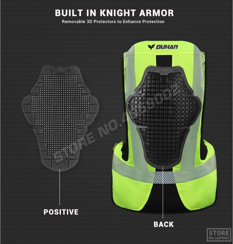 DUHAN мотоциклетная подушка безопасности Moto rcycle Vest Advanced Air Bag system Защитное снаряжение Светоотражающая мотоциклетная подушка безопасности Moto Vest