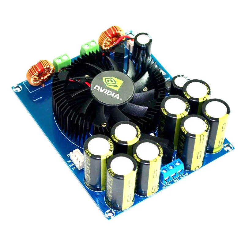 TDA8954 210 Вт + 2 0 Класс D цифровая плата усилителя мощности (вентилятор