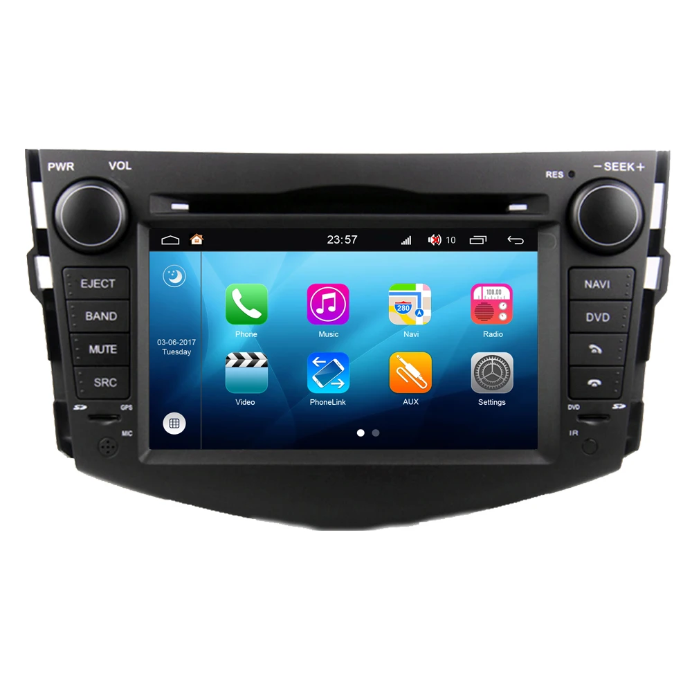 Для Toyota RAV4 2006 2007 2008 2009 2010 2011 2012 Android автомобильное радио с GPS навигационной Bluetooth автомобиля Media Player Радио стерео