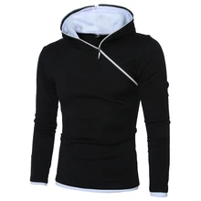 

2018 hot new Fashion Hoodies Men Hip Hop Mens personality Long sleeve Sweatshirt Slim Men Hoody Pure color large size M-XXXL