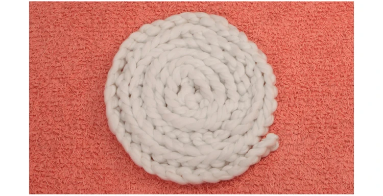 Newborn Baby Infant Photography Props Handmade Knitted Infant Toddler Shooting Hemp Blanket Photo Studio kits (5)