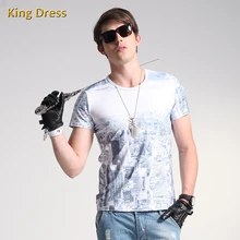 Good Quality New Pattern Summer Men’s Short Sleeve Male round neck silk City Building 3D Printed man t shirt