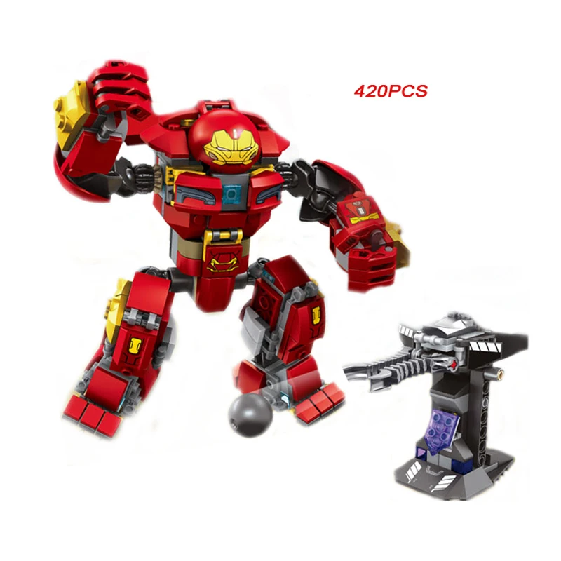 

AVENGERS The HULKBUSTER Smash-Up marvels Avenger compatible legoeinglys super hero figures building block toys for Children gift