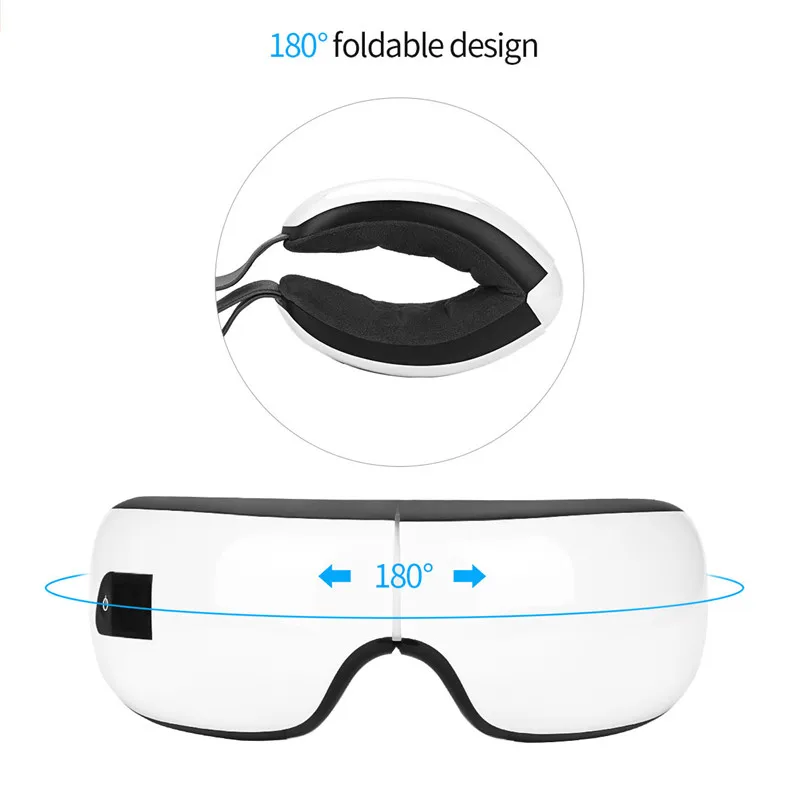  Foldable Air pressure Eye massager Bluetooth magnetic Hot Compress Massage Eye Care Device relieve 