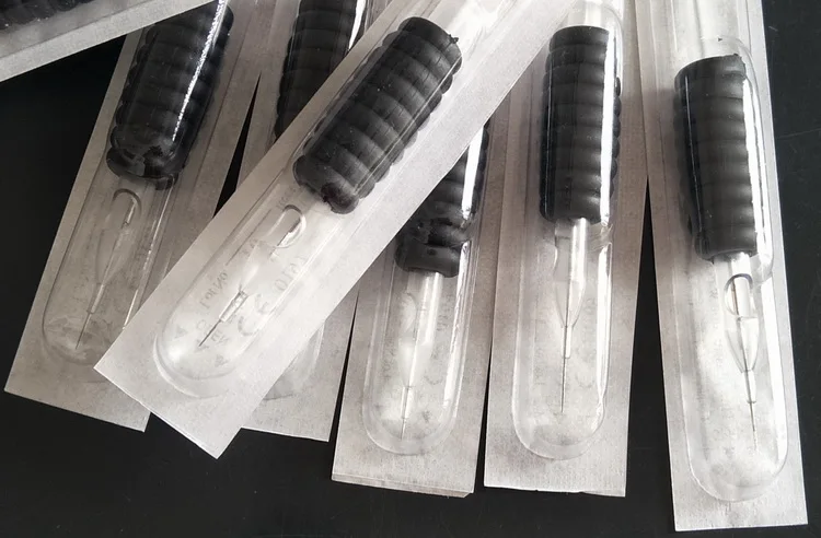 

20Pcs 3RL +20Pcs 1RL Rubber Silicon Grip Tattoo Needle & Tube Tips 19mm 3/4" Disposable Tattoo Tubes Tips Grips With Needles