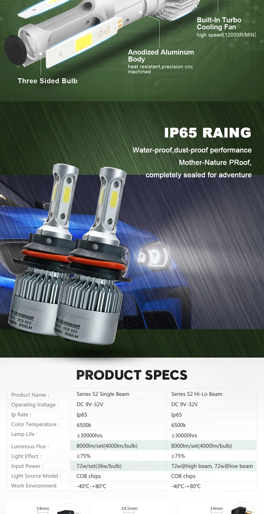 04 LED h7 auto lamp