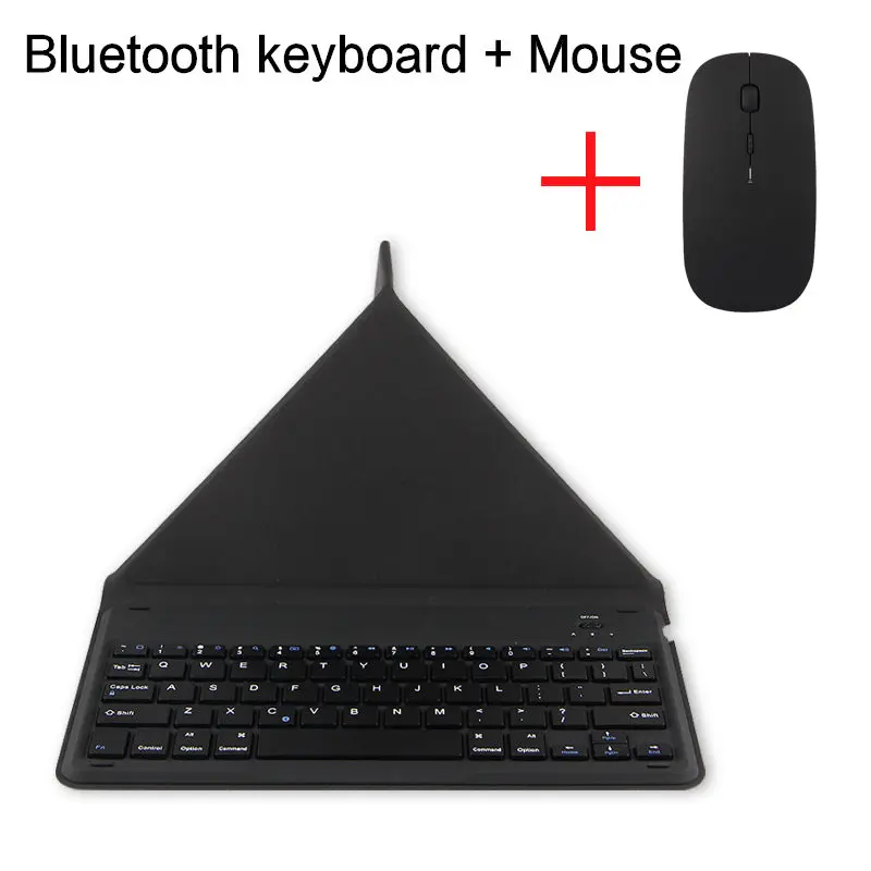 Bluetooth Keyboard For Samsung Galaxy Tab A A6 Tab4 7.0 SM T280 T285 SM-T230 T231 T235 Tablets Wireless Bluetooth keyboard Case - Цвет: black