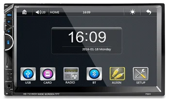 

by DHL/Fedex 20pcs Universal 7'' 2 Din Car Video Player DVD Player 2Din Car Video MP5 Player Bluetooth FM Radio 7001 model