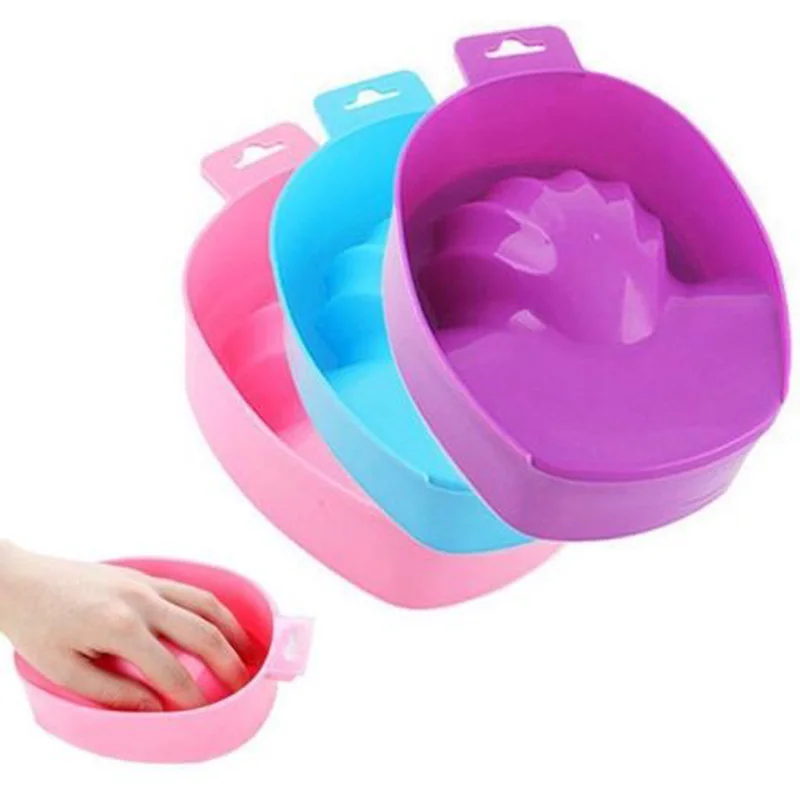 1pcs Nail Art Hand Wash Remover Soak Bowl DIY Salon Nail Spa Bath