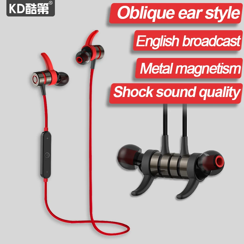 

KD Wireless Earphone In Ear with Microphone Earbuds Runner Sport Earphones Handfree Calls for Phone music