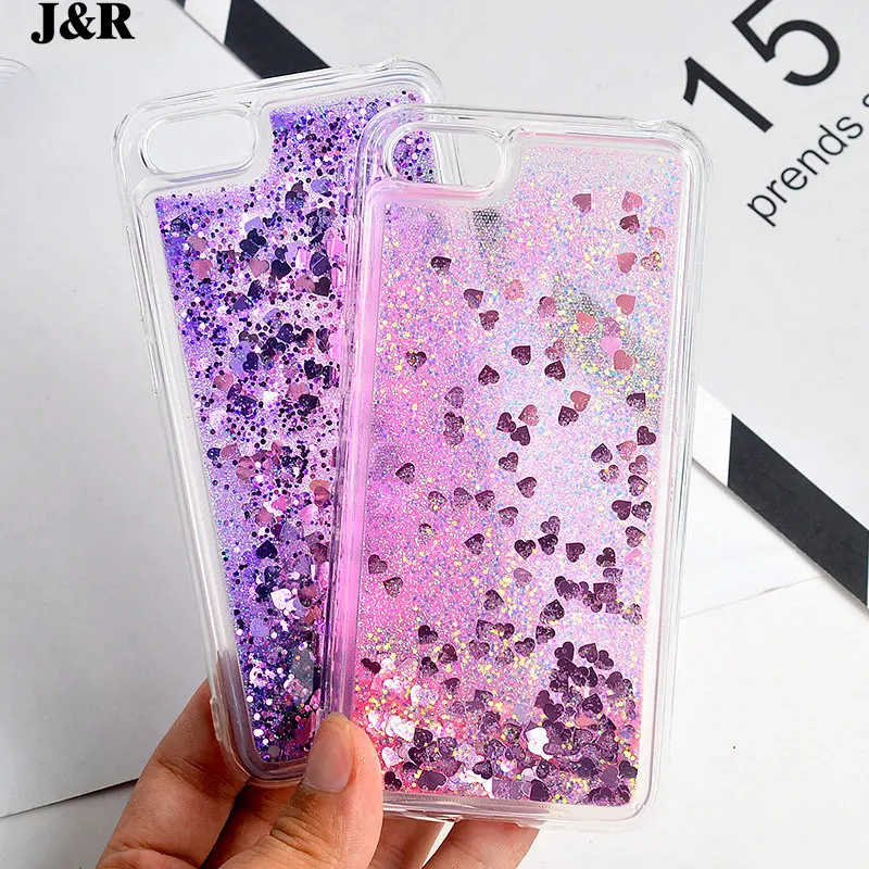 Y5 2018 Case Cover For Huawei Y5 2018 Silicone Cases Transparent Glitter Liquid Quicksand Bling Phone Bags Protective Shell Girl