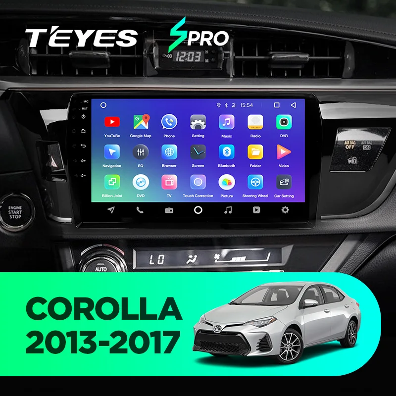 TEYES SPRO для Toyota Corolla 2013- автомобильный Радио Мультимедиа Видео плеер навигация gps Android 8,1 аксессуары седан без dvd 2