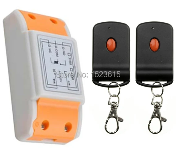 

AC220V 1CH 10A RF Wireless Remote Control Switch System teleswitch 2 transmitter & 1 receiver relay Receiver Smart Home Switch