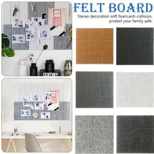 Войлочная доска для заметок в скандинавском стиле, доска для записей, домашний декор, Офисная доска для планирования расписания, фото-дисплей, украшение стены