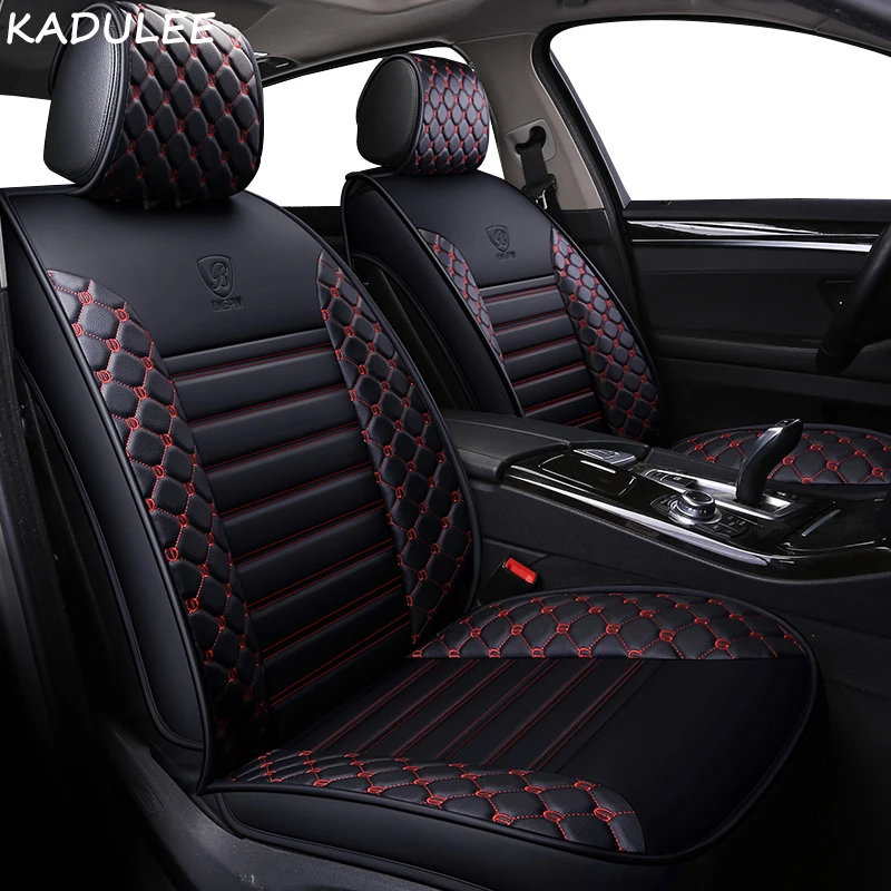 KADULEE PU Leather car seat covers For BMW e30 e34 e36 e39 e46 e60 e90 f10 f30 x3 x5 x6 x1/2/3/4/5/6 accessories styling | Автомобили и