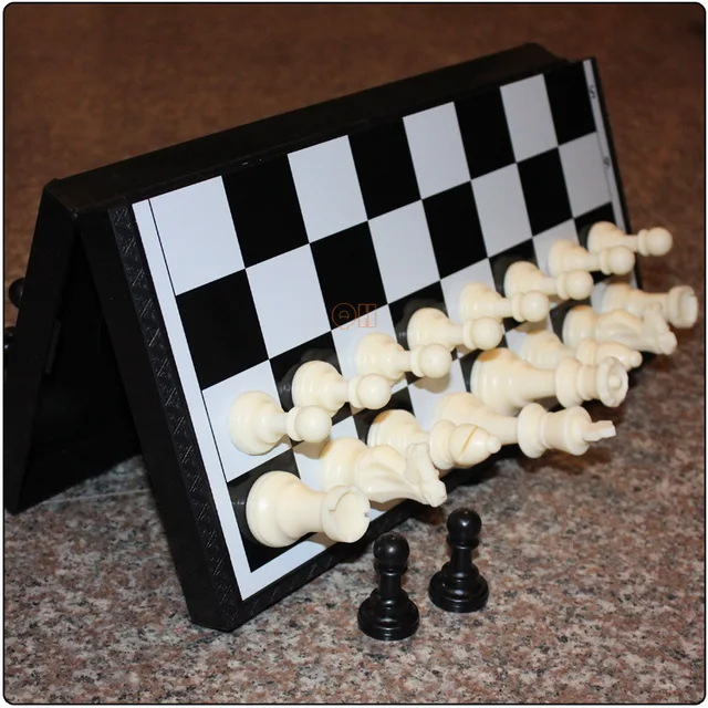 high quality acrylic magnetic portable mute folding international standard chess board size