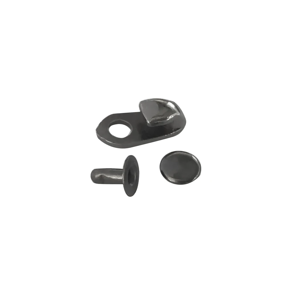 40 Sets Black Alloy Boot Lace Hooks Lace Fittings with Rivets - Repair/camp/hike/climb Supplies 2 Fashion Styles