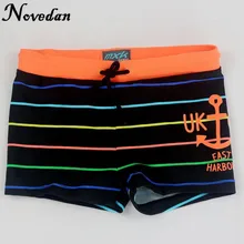 Новинка года; летние детские плавки в полоску для мальчиков; шорты для плавания для маленьких детей; пляжные плавки для мальчиков; Одежда для мальчиков