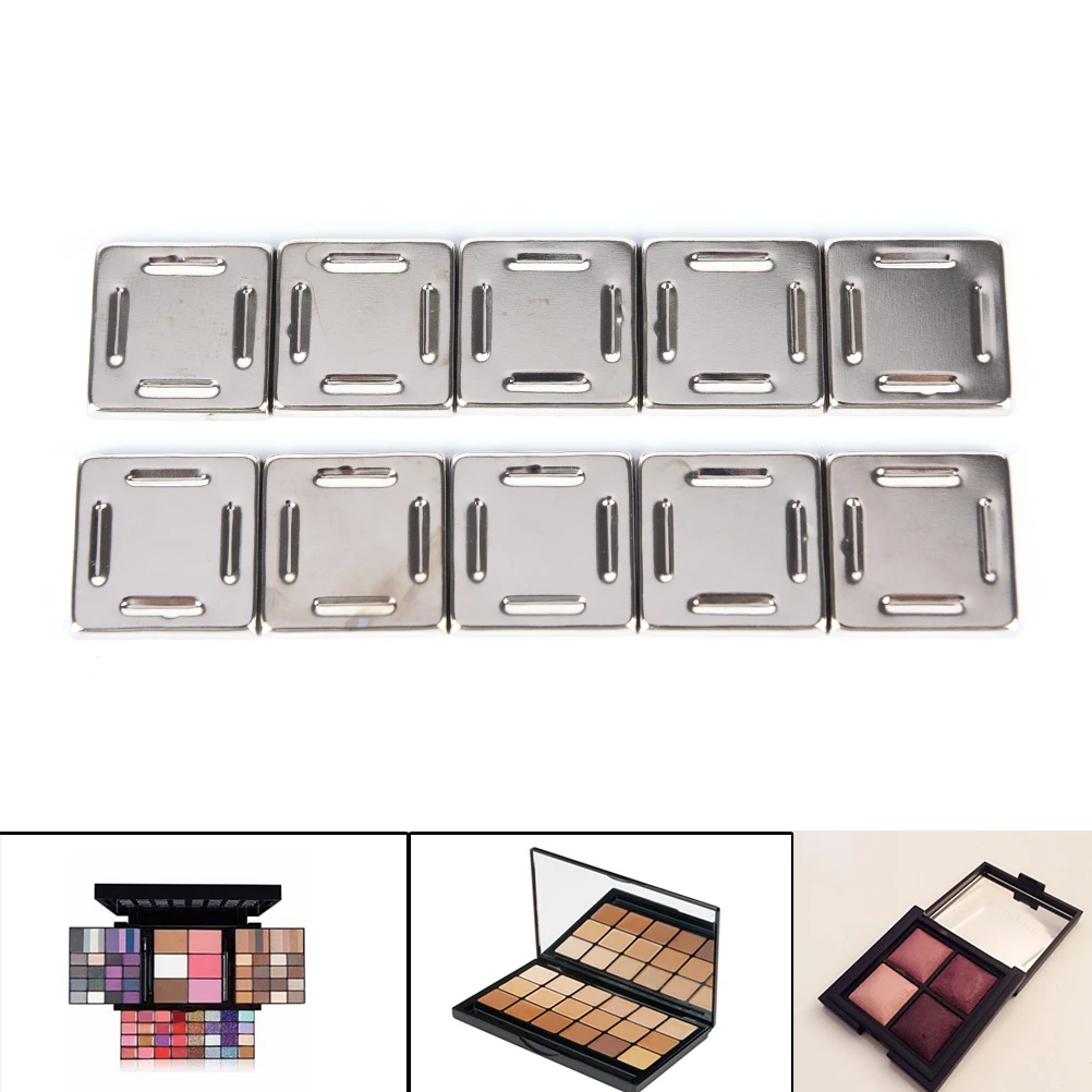 Empty Square Palette Iron Cases Pans For Powder Eyeshadow Tin Pans