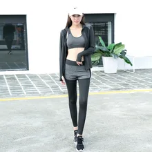 New Winter Women’s Fitness Running Sports Fitness Suit Three Sets of Women’s Clothing
