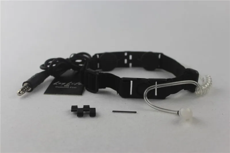 Fone de Ouvido Fone de Ouvido de Rádio Mic + Fone de Ouvido Novo Rádio Tático Peças Garganta Mic + Tubo Conjunto Preto Transparente Aus033 de 6 de rádio tático peças garganta Mic +