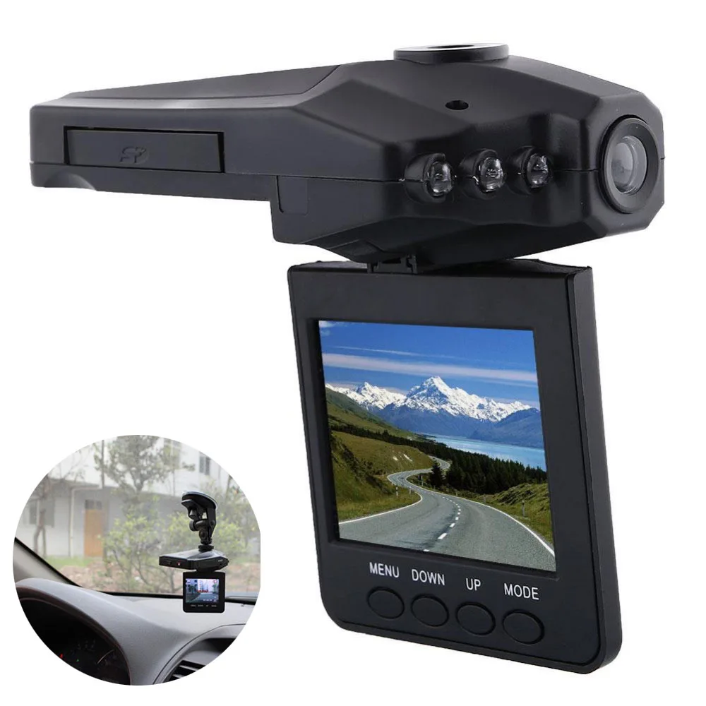 

270 Degrees Rotatable 2.5" TFT LCD Screen 6 IR LED Night Vision HD car DVR Camera Recorder