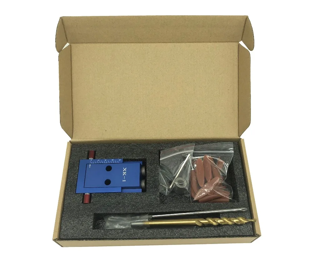 Tanie Milda zestaw do wiercenia otworów kieszeniowych System do wykonane z drewna ing stolarka + wiertło stopniowe i akcesoria Mini Kreg Style wykonane z drewna zestaw narzędzi