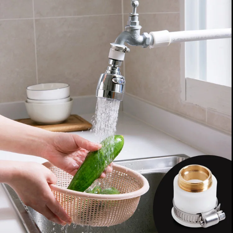 

Faucet Splash Proof Rotatable Protector Water Saver Interface Tap Shower Connecting Pipe Water Filter Kitchen Tool Accessories