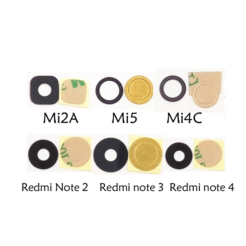 Для Xiaomi 2A 2S MI3 Mi4 4C M4C Mi5 Redmi Note 2 3 4 задняя камера Объектив Стекло с наклейкой|mi4s back