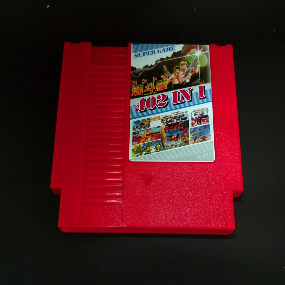 

402 In 1 DIY 72 pins 8 bit Game for NES with game Galaxian 90 TANK MarioBros 1942 Chip & dale 1 2 3 Contra ROBOCOP Alien Combat