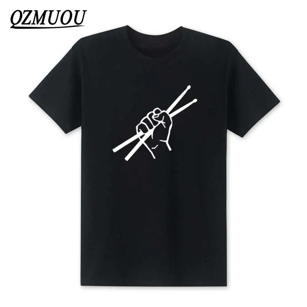 

New 2019 Fashion Drum Drummer T-Shirts Summer Style Short Sleeve Drumming Funny T Shirt O Neck Cotton Men Top Tee Size XS-XXL