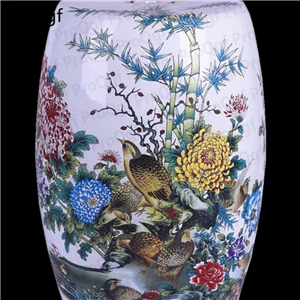 1 шт. набор роскошный китайский старинный керамический стул - Цвет: 13