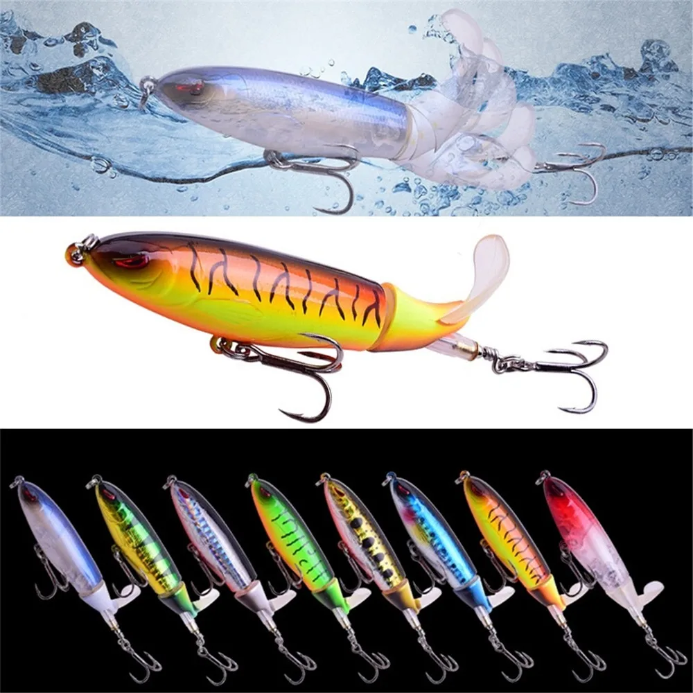 

1PCS Fishing Hook Rotating Tail 13g 10cm Artificial Bait Hard Fishing Hooks