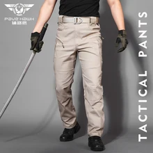 IX8 хлопковые водонепроницаемые тактические брюки карго мужские s тонкие повседневные брюки мужские s брюки армейские военные женские брюки мото байкерские сафари мужские