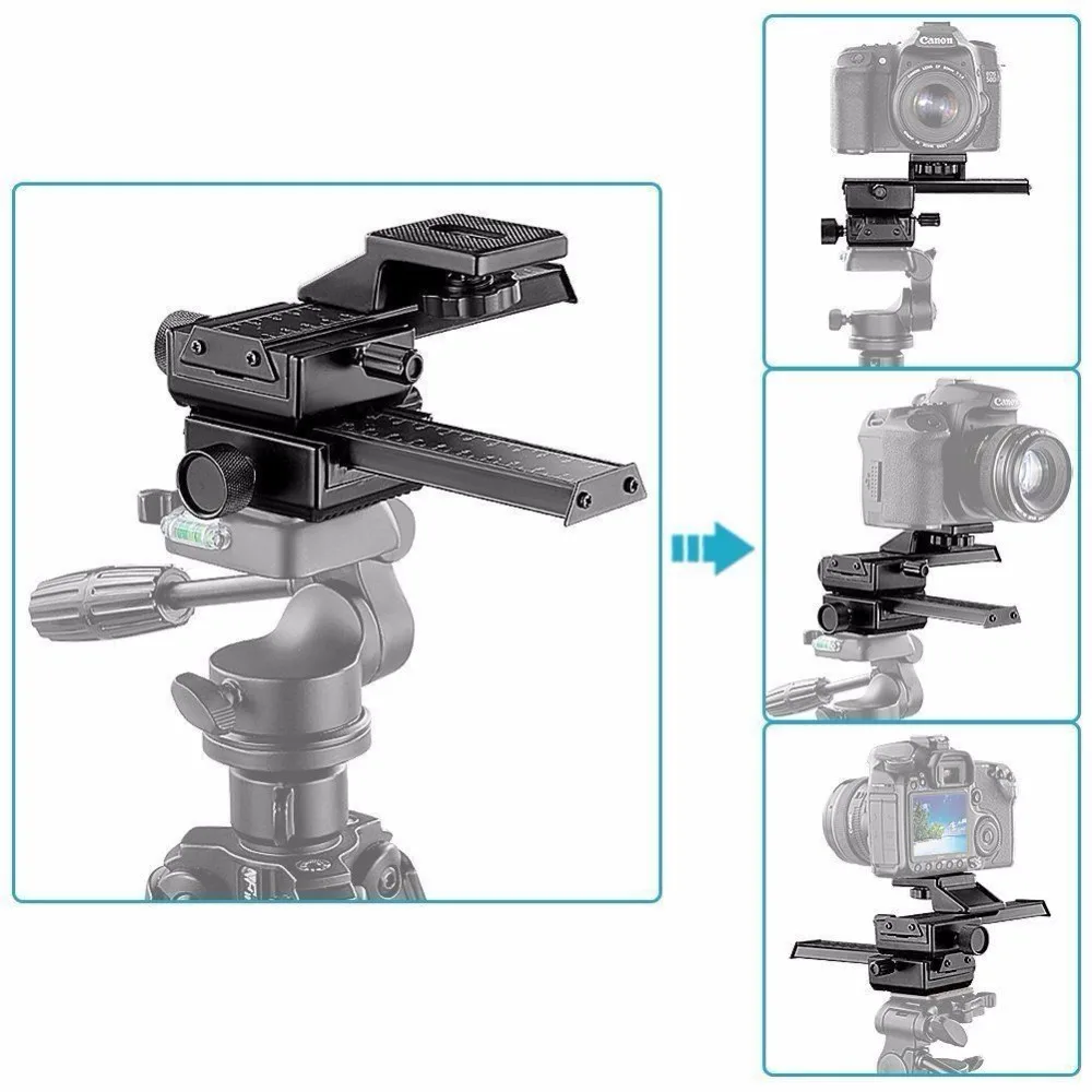 4 Way Macro Focusing Rail Slider Set For Photography Nikon Canon SLR