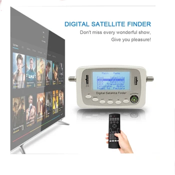

SF-500 Digital Satellite Finder Signal Meter Finder SF500 DVB-S DVB-S2 Satellite Dish Finder with Compass