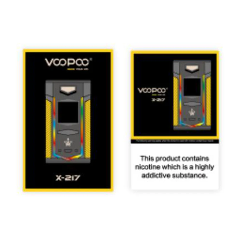 Nuevo Original VOOPOO X217 TC caja Mod 217 W cigarrillo electrónico Vape GENE ventilador Chip TFT IPS HD pantalla del arrastre 2/Shogun/Luxe Mod - 6