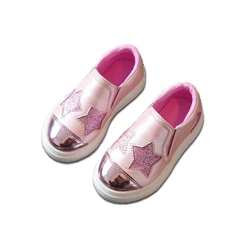 

2018 Spring Girls Casual Shoes Children Running Sneakers Kids Sequins Flat Shoes Princess Girls Sport Sneakers Breathable Shoes