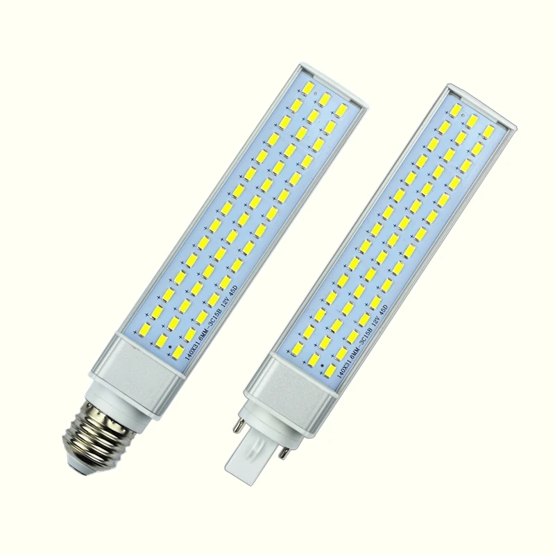 10 W 12 W 15 W 18 W 20 W 25 W E27 G24 G23 светодиодный Кукуруза лампа свет SMD 5730/5630 Spotlight 180 градусов AC85-265V горизонтальный разъем свет