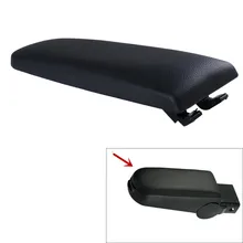 Leather Center Console Armrest Covers Caps R32 8Z259 Black for Volkswagen VW Golf Jetta Bora Mark 4 99-04