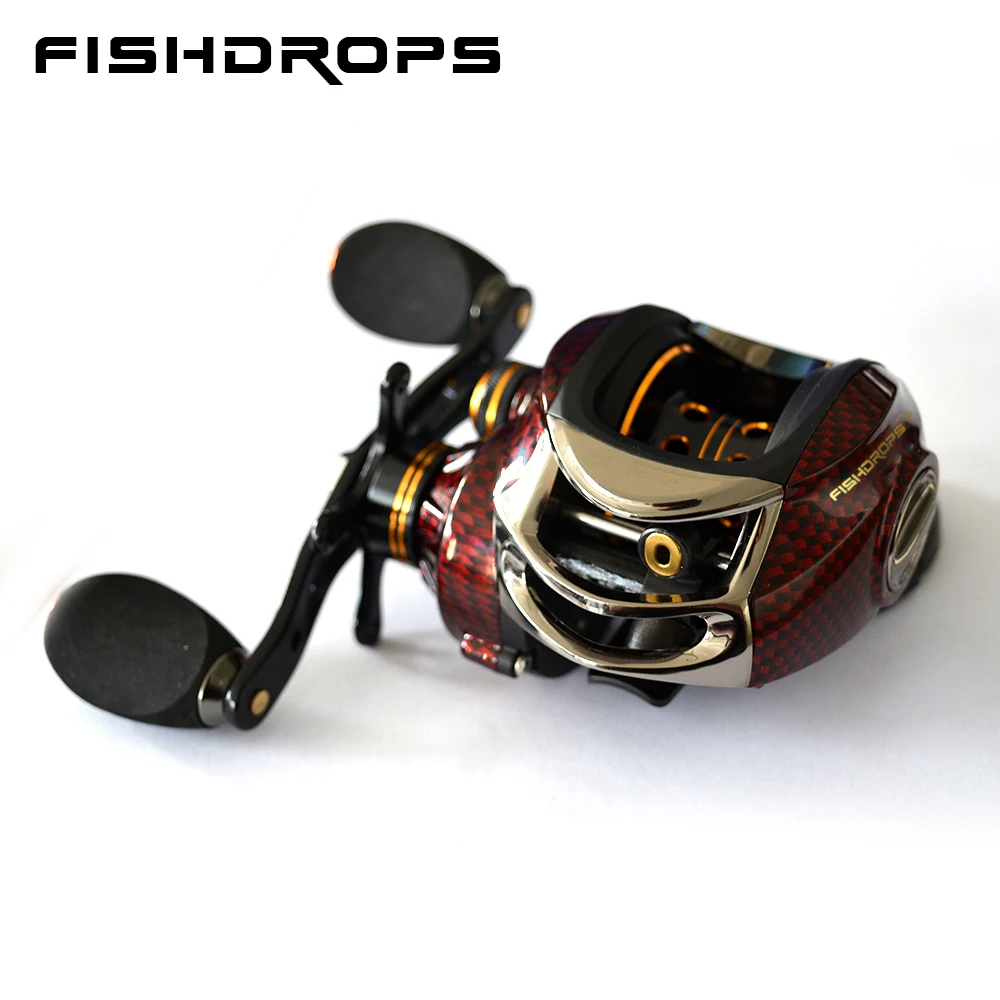 

Fishdrops Baitcast Reel 6.3:1 Casting Reel fishing Max drag12.12LB baitcaster Fishing reel