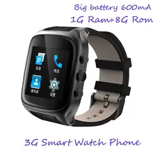 Высокая версия 1G Ram 8G Rom Смарт-часы телефон с 320*320 720P камерой 600aA емкость батареи