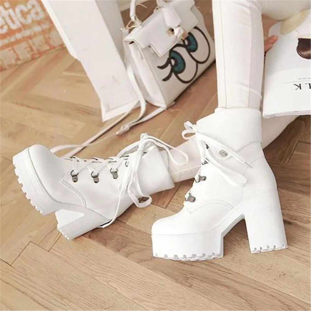 

Japanese style Martin boots High heels thick with ankle boots casual Queen Loli T Taiwan show women's shoes popular tailor-made