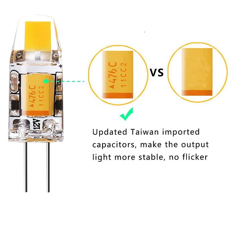 20 штук Мини G4 удара светодиодный Лампа 12 V AC DC 1 W светодиодный G4 лампа лампады свет высокое качество лампочки для замены 10 W галогенная лампа