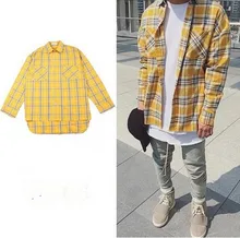 high street fog extened fancy mens dress shirts hawaiian shirt justin bieber men clothes 2016 tartan