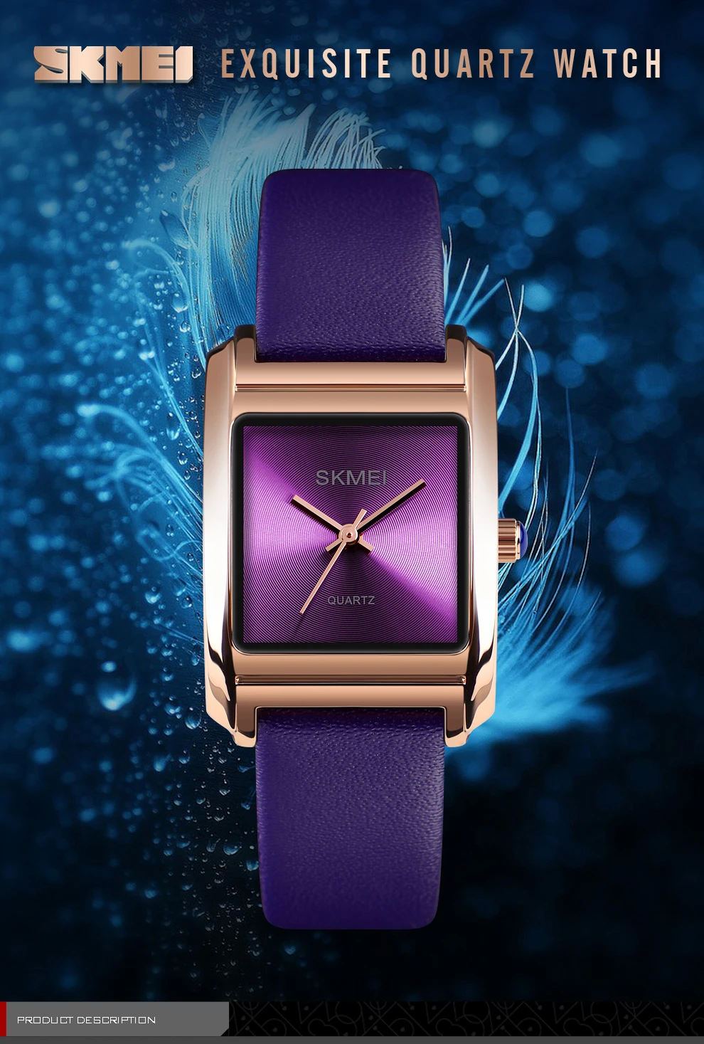 SKMEI Топ Бренд роскошные кожаные женские часы модные повседневные кварцевые женские часы водонепроницаемые женские наручные часы Montre Femme