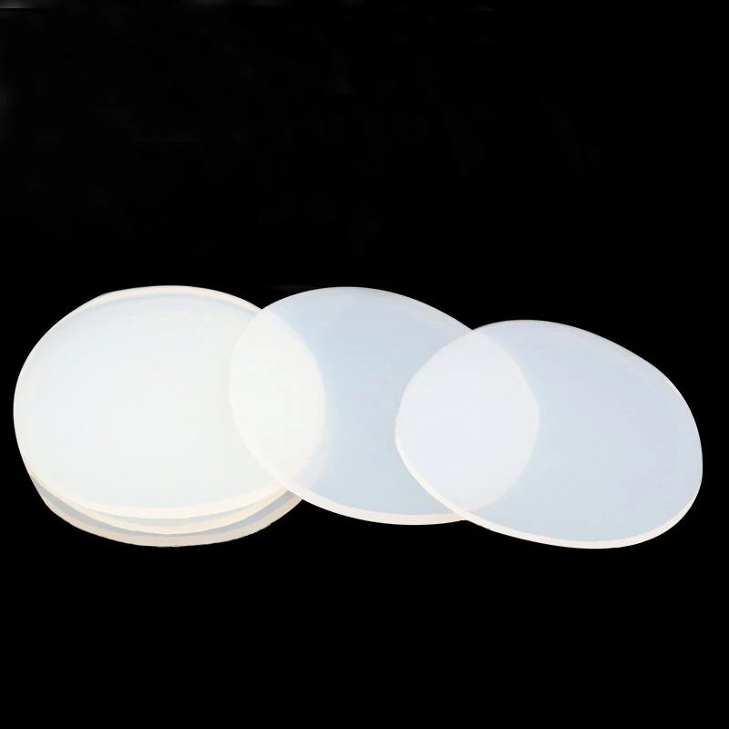 5pcs 1/2mm Thickness Round Silicone Rubber Sheet Silicone Sheet Vacuum Press Silicone Rubber Mat