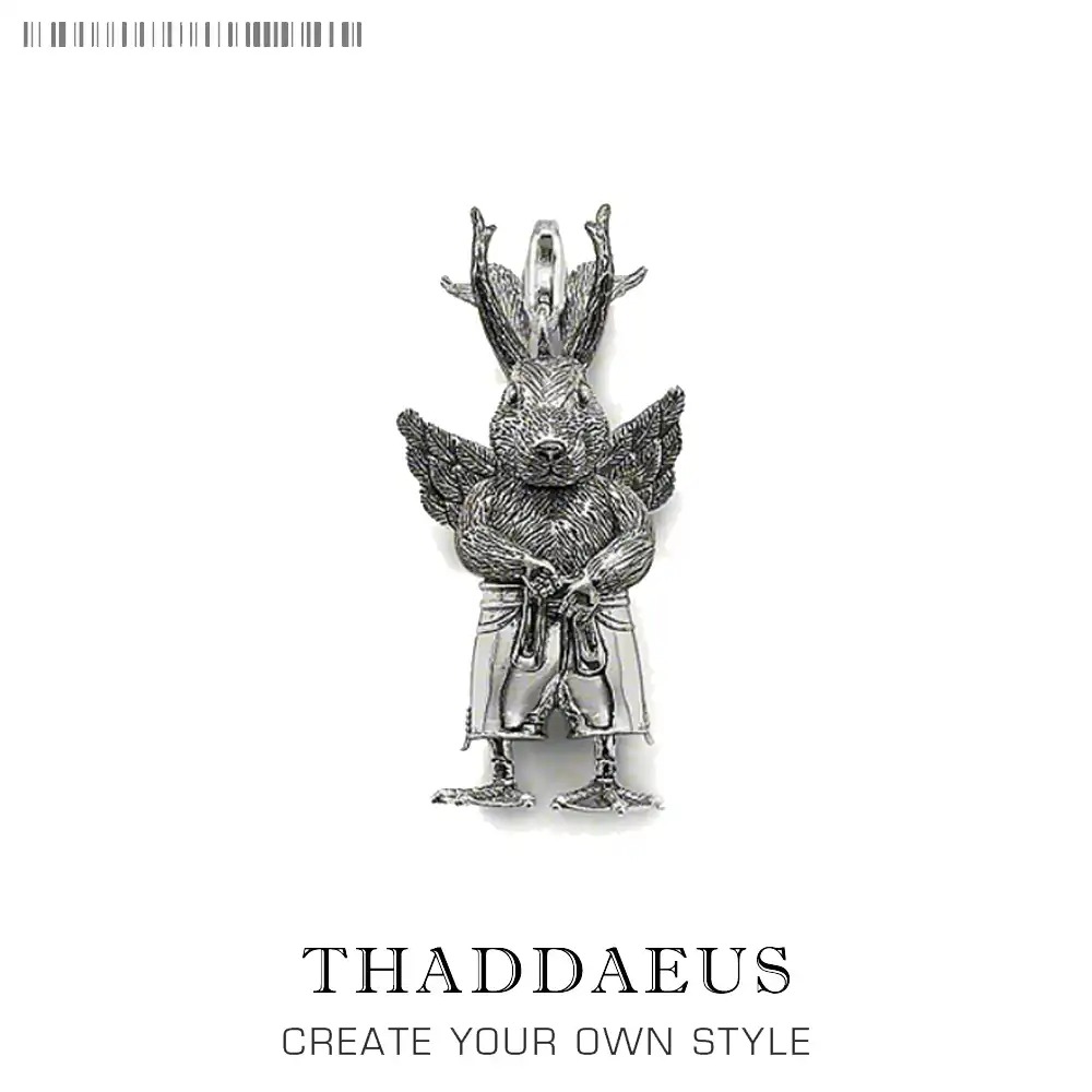 Pendant Strange Rabbit Brand New Fashion Jewelry Thomas Style Bijoux Punk 925 Sterling Silver Gift For Ts Woman Rebel Men Pendant Strange Rabbit Brand New Fashion Jewelry Thomas Style Bijoux Punk 925 Sterling Silver Gift For Ts Woman Rebel Men